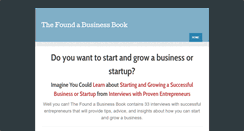 Desktop Screenshot of foundabusiness.com